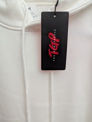 The Gym People Men’s Medium White Fleece Lined Hoodie Sweatshirt