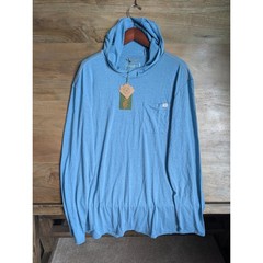 NWT Marsh Wear Hooded Pocket T-Shirt Mens XL Buxton HD Niagara Mist Heather