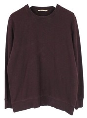 WHYRED Murry Textured Sweatshirt Mens XL Pullover Crew Neck Burgundy