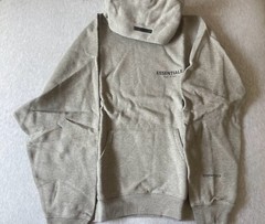 Fear Of God Essentials Hoodie Dark Heather Oatmeal Size XXL Brand New In Hand