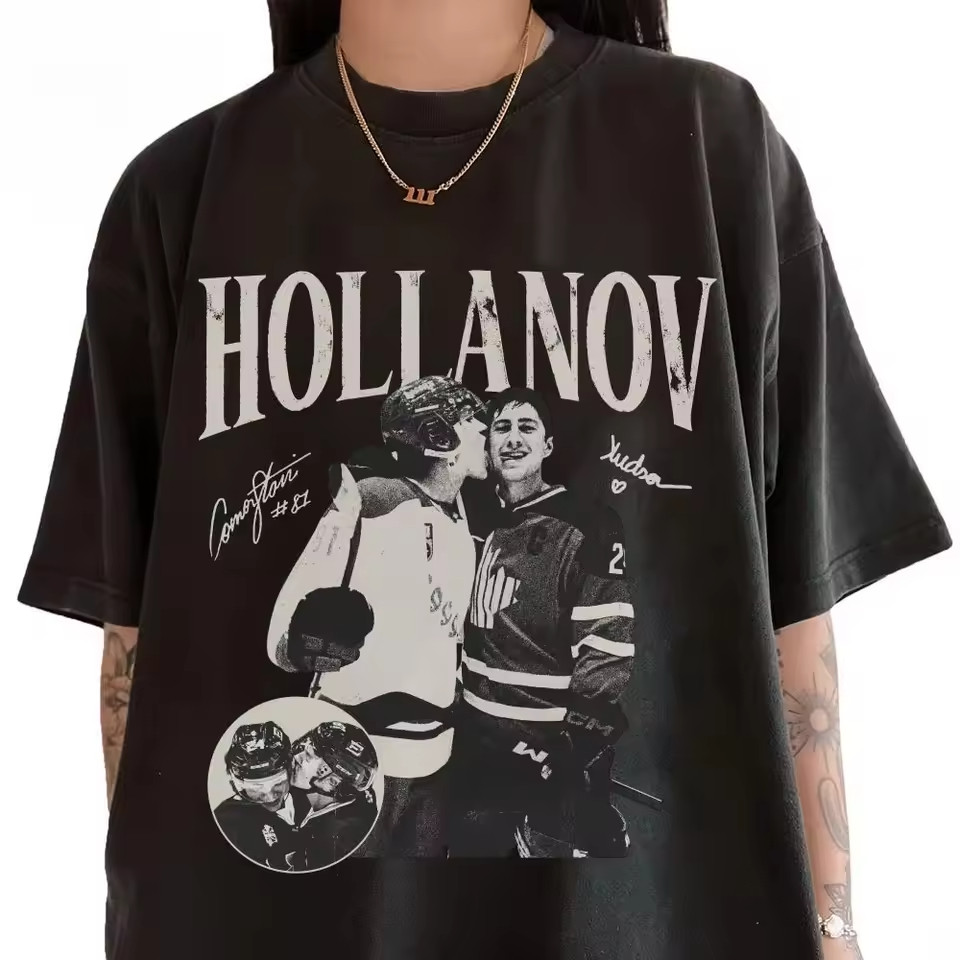 Hollanov Graphic Tee | Heated Rivalry Bookish Shirt | Ilya and Shane Hockey Gift