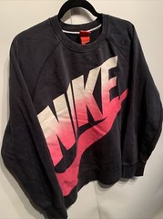 Nike Air Tech Knit Diamond Turf Crewneck Sweatshirt Mens XL 603961-011 Black