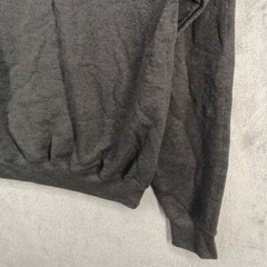 PORT & COMPANY Hoodie Fleece SMALL Men Casual Print Pullover Fall Winter Gray