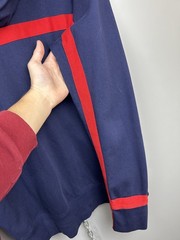 vivienne westwood hoodie zip up mens cotton size XL navy red