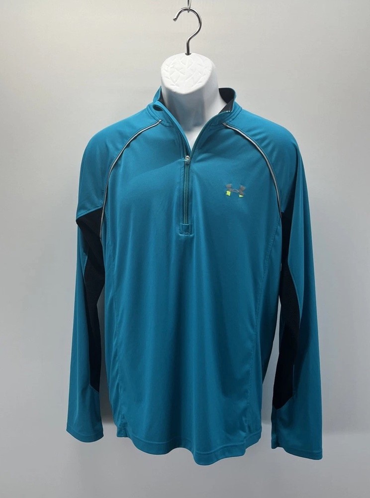 Under Armour pull over Mens Large blue Regular all season gear RUN lightweight
