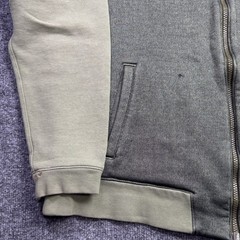 Nike Full Zip Hoodie Mens Large Green Gray Graphic Sleeve Streetwear