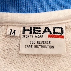 Vintage 80s HEAD Ski Retro Colorblock Collared 1/4 Button Henley Sweatshirt M