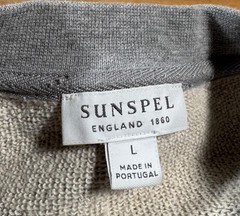 Sunspel England Heather Gray 100% Cotton Classic Loopback Crew Neck Sweatshirt L