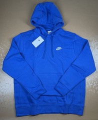 Nike Sportswear Club Fleece Pullover Hoodie Men’s ALL SIZES Royal Blue NEW