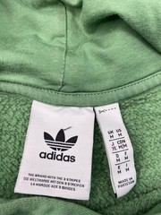 adidas Mens M Trefoil Essentials Hoodie Sweatshirt Green Fleece Embroidered Logo
