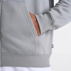 New Balance Athletics Flying NB Logo Full-Zip Mens Hoodie Gray Small NWT