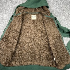 Old Navy Hoodie Mens Medium Green Sherpa Lined Full Zip Heavyweight Jacket
