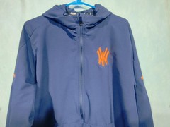 Adidas Hoodie Mens L Blue Pullover 1/4 Zip Hooded Pockets Breathable Lightweight