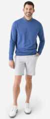 Peter Millar Cradle Performance Crewneck Sweatshirt Pullover Gray Blue Black NWT