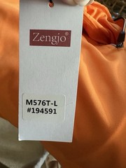 Zengjo Cooling Lightweight Pullover Large Orange Polyester Spandex *NEW*