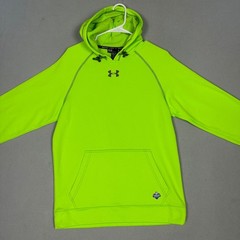 Under Armour Hoodie Mens Medium NFL Combine Authentic Neon Green Football EUC