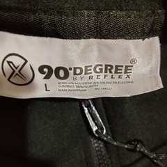 90 Degree By Reflex Men’s Full Zip Front Fleece Hoodie Black Size L Zip Pockets