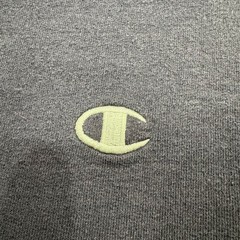 Champion Eco Authentic Mens Crewneck Sweatshirt Navy Blue Fleece Pullover Medium