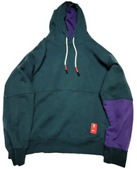 Kyrie Irving Nike Hoodie Green and Purple Medium