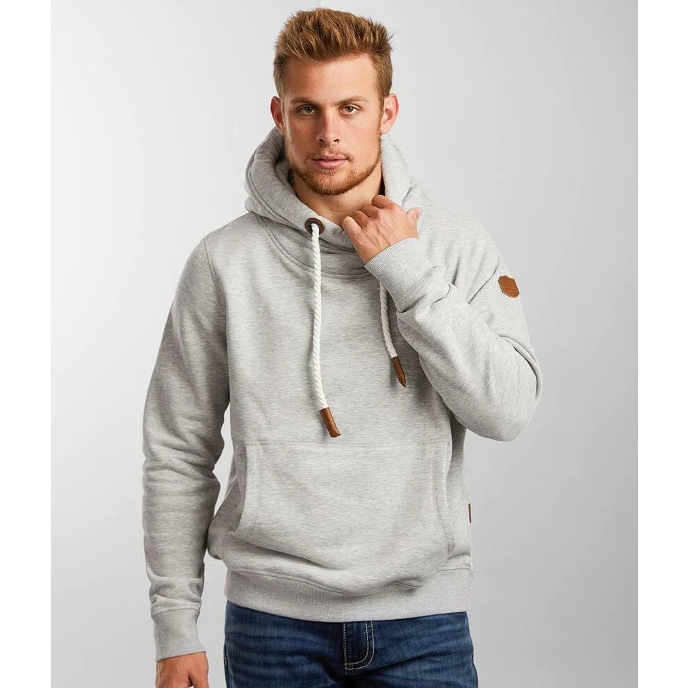 Wanakome Cascade Men’s Hoodie Light Heather Grey Size Medium