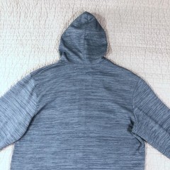 Surplus Hoodie Men 2XL Blue Full Zip Fleece Drawstring Hood Kangaroo Pockets