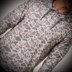 Burlebo Men’s Performance Hoodie – Lightweight XXL, Classic Deer Camo