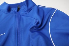 Nike Dri-Fit Sweatshirt Mens M SPORTS Zip Pockets Blue Logo