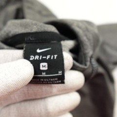 Nike Hoodie Mens Medium Gray Dri-FIT Pullover Swoosh Logo Athletic 922438-071