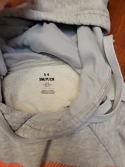 Under Armour Pullover Hoodie Size S Mens Logo Gray ***See Pics And Description