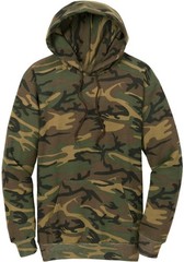Camo Fleece Pullover Hoodie Camouflage Casual Cotton Blend Hooded Sweatshirt