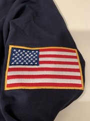 NEW JE Quarter Zip SWEATER Blue USA 1/4 ZIP JEE Sweatshirt USA SELLER
