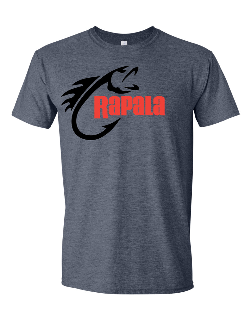 Rapala fishing fisherman fish T-Shirt Dark gray Reel rod Pole Rapala Lews hook