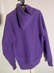 Supreme FW18 Perforated Leather Hoodie Purple – Medium – Trusted Seller ✅