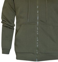 Sherpa Lined Hoodie Zip Up Plain Fleece Hooded Sweatshirt Jacket with Pockets