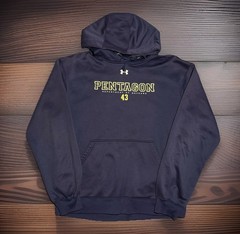 Under Armour Pentagon Hoodie Department Of Defense Mens Navy Blue Size Medium