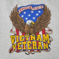 Proud To Be A Vietnam Veteran Sweatshirt Mens XL Gray Graphic Pullover