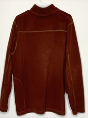 Rei Men Size L Polyester Maroon Long Sleeve 1/4 Zip Pullover