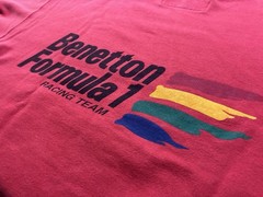 United Colors of Benetton Formula 1 Racing Team Sweatshirt Size M Italy Vintage