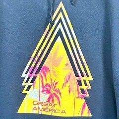 Gildan Heavy Blend Vintage California Great America Hoodie Size XL 90s Y2K Pop