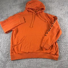 Municipal Sport Utility Gear Orange Hoodie Mens Large Cotton Rayon Sweatshirt