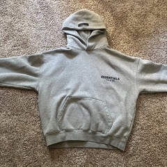 Fear of God Essentials Hoodie SS22 Dark Oatmeal Gray – 100% Authentic ✅ size xs