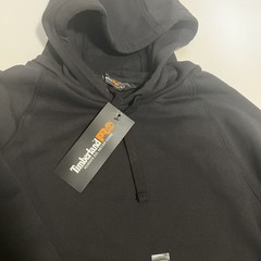 NWT Timberland PRO Men Medium Hood Honcho Sport Pullover Hoodie Black Orange