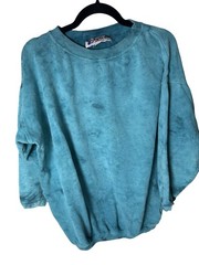 VTG 90s Gasoline Tie Dye Sweatshirt Unisex One Size To Large Blue Grunge Skaters