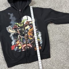 Vintage Marvel Mad Engine Comics Superhero Marvel Zombies Hoodie Zip Up Size 2XL