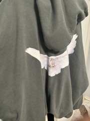 Real Authentic Yeezy Gap Balenciaga Dove Hoodie Dark Green XXL With Receipts