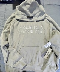 Essentials Hoodie Light Oatmeal Size Large Brand New With Tags