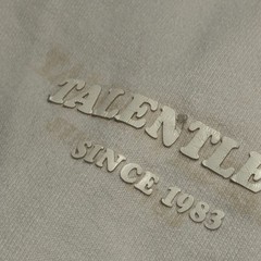 TALENTLESS Mens Large White “Since 1983” Puff Print Heavyweight Hoodie Pullover