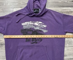 Hot Wheels x Forever 21 Hoodie Mens Small Purple Pullover West Coast Mattel 2021