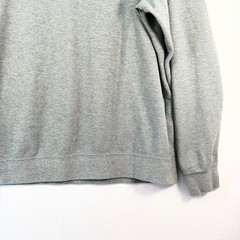 Puma Mens XXL Gray Ribbed Crewneck Sweatshirt Long Sleeve Cat Logo 892219-02