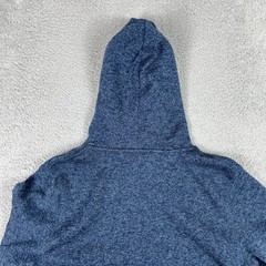 Quiksilver Keller Hood Hoodie Mens Large Blue Marl Fleece Pullover Sweatshirt